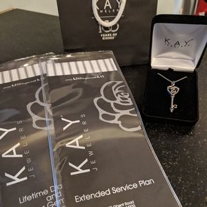 Open Hearts Diamond Necklace